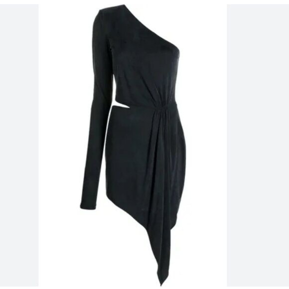 Gauge 81 "Suani" one shoulder Asymmetrical mini Dress - Picture 1 of 5